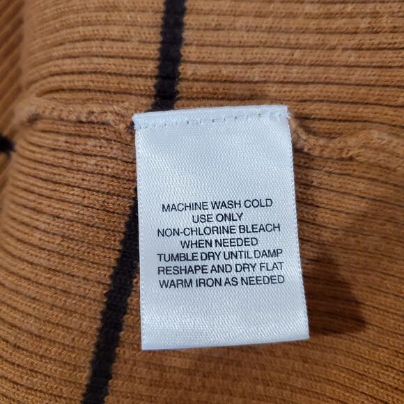 Vtg St Johns Bay Y2K Striped Ribbed Shell Button Henley Sweater Size XL Retro - Picture 8 of 10